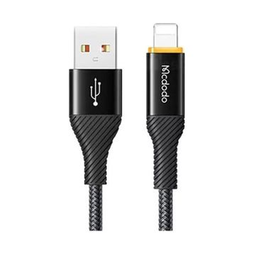 Mcdodo CA-2370 1.2 mt Siyah Lightning Power Off Hızlı Data Şarj Kablosu