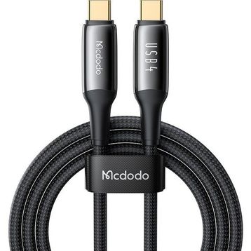 Mcdodo CA-2990 240 W USB 4.0 Type-C to Type-C Siyah 1.2 m Şarj Kablosu
