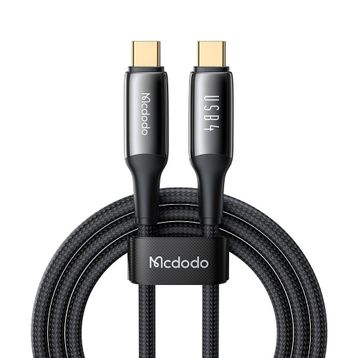 Mcdodo CA-2990 240 W USB 4.0 Type-C to Type-C Siyah 1.2 m Şarj Kablosu