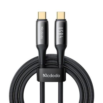Mcdodo CA-2990 240 W USB 4.0 Type-C to Type-C Siyah 1.2 m Şarj Kablosu