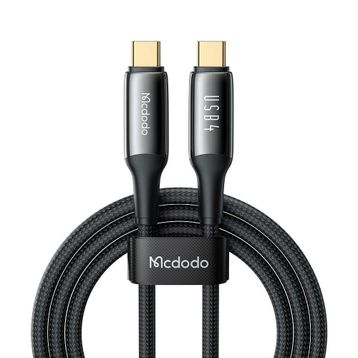 Mcdodo CA-2990 240 W USB 4.0 Type-C to Type-C Siyah 1.2 m Şarj Kablosu