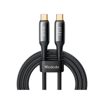 Mcdodo CA-2990 240 W USB 4.0 Type-C to Type-C Siyah 1.2 m Şarj Kablosu