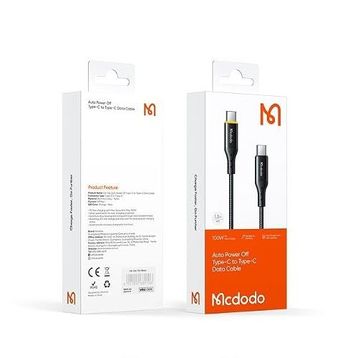 Mcdodo CA-3460 100 W USB-C USB-C 1.2 m Siyah Şarj ve Data Kablosu
