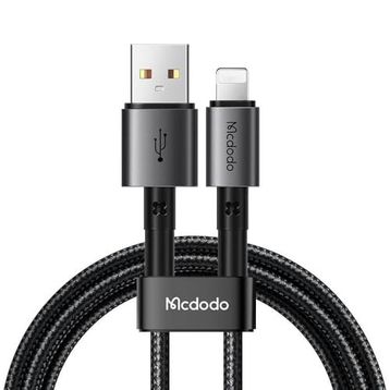 Mcdodo CA-3580 36 W 3 A iPhone Lightning 1.2 m Siyah Hızlı Şarj ve Veri Aktarım Kablosu