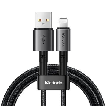 Mcdodo CA-3580 36 W 3 A iPhone Lightning 1.2 m Siyah Hızlı Şarj ve Veri Aktarım Kablosu