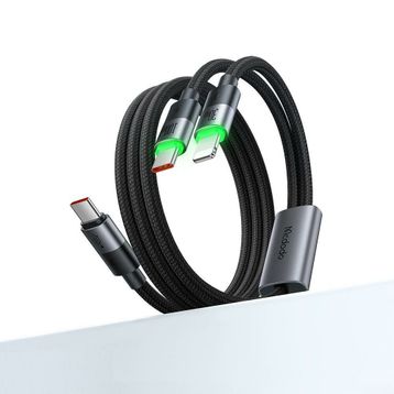Mcdodo CA-6700 100W 1.5 mt 2'si 1 Arada USB-C to USB-C Lightning Kablo