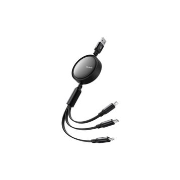 Mcdodo CA-7256 1.2 mt 3'ü 1 Arada USB-A Lightning Micro Type-C Şarj ve Veri Kablosu