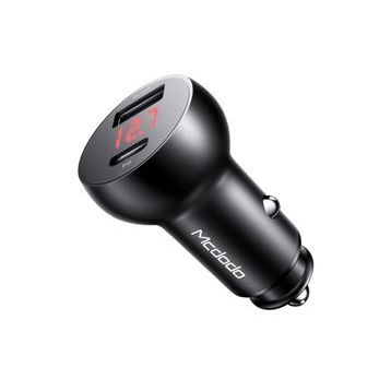 Mcdodo Cc-6810 30w 1xtype-c 1xusb Girişli Pd3.0 Siyah Hızlı Araç Çakmak Şarj Cihazı