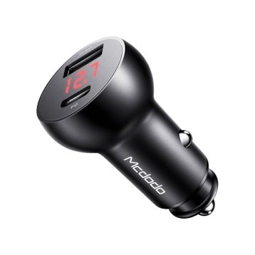 Mcdodo Cc-6810 30w 1xtype-c 1xusb Girişli Pd3.0 Siyah Hızlı Araç Çakmak Şarj Cihazı