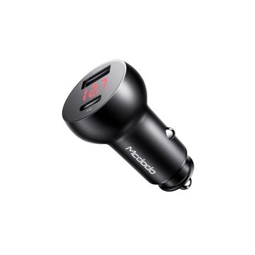 Mcdodo Cc-6810 30w 1xtype-c 1xusb Girişli Pd3.0 Siyah Hızlı Araç Çakmak Şarj Cihazı