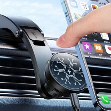 Mcdodo CH-2130 2'si 1 Arada Magsafe Radyatör 15W Soğutuculu Kablosuz Araç Şarj Cihazı