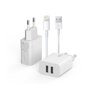 Mcdodo CH-662 iPhone 1 m 2.4A Beyaz Usb Şarj Adaptör Set