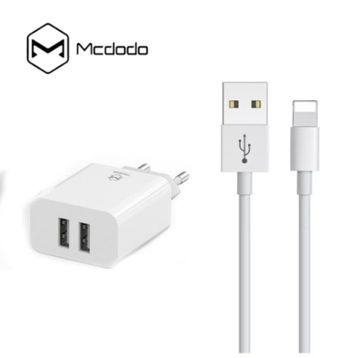 Mcdodo CH-662 iPhone 1 m 2.4A Beyaz Usb Şarj Adaptör Set