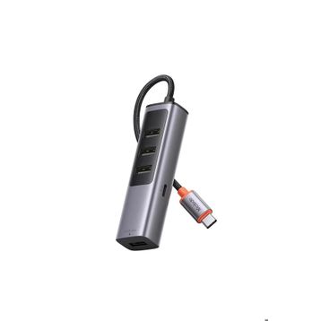 Mcdodo HU-1120 Gri 100W 1xType-C + 4xUSB 3.0 Çoklayıcı Adaptör