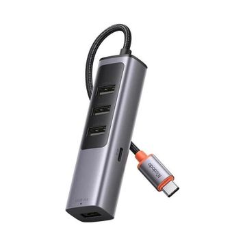 Mcdodo HU-1120 Gri 100W 1xType-C + 4xUSB 3.0 Çoklayıcı Adaptör