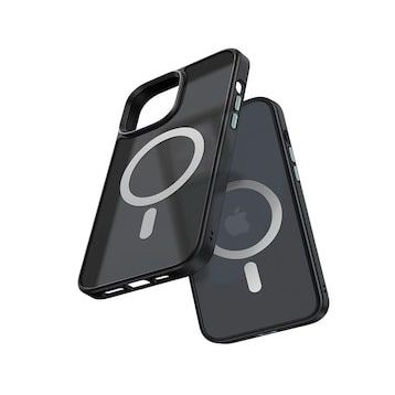 Mcdodo iPhone 13 Pro Mat Siyah Magsafe Telefon Kılıfı
