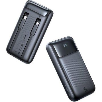 Mcdodo MC-0231 10.000 mAh 33W Siyah Şarj Göstergeli Çift Kablolu Powerbank