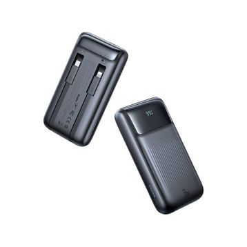Mcdodo MC-0231 10.000 mAh 33W Siyah Şarj Göstergeli Çift Kablolu Powerbank