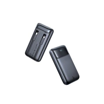 Mcdodo MC-0231 10.000 mAh 33W Siyah Şarj Göstergeli Çift Kablolu Powerbank