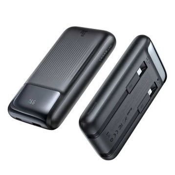 Mcdodo MC-0231 10.000 mAh 33W Siyah Şarj Göstergeli Çift Kablolu Powerbank