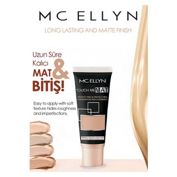 Mcellyn Touch Me Matte Face Tone 01 Fondöten