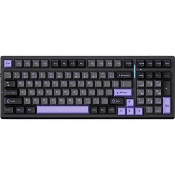 Mchose MC-G98S-3 G98 Pro %98 RGB Kablosuz Hotswap Siyah Mor Mekanik Gaming Klavye