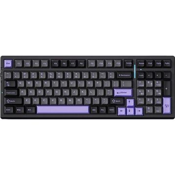 Mchose MC-G98S-3 G98 Pro %98 RGB Kablosuz Hotswap Siyah Mor Mekanik Gaming Klavye
