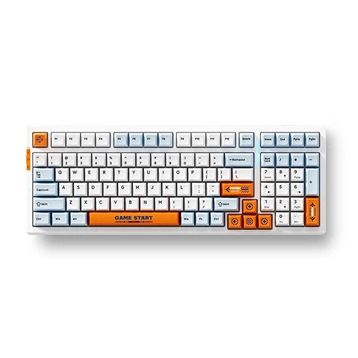 Mchose MC-G98S-7 G98 Pro %98 RGB Kablosuz Hotswap Turuncu Mavi Mekanik Gaming Klavye