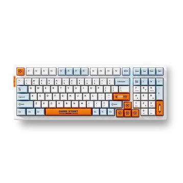 Mchose MC-G98S-7 G98 Pro %98 RGB Kablosuz Hotswap Turuncu Mavi Mekanik Gaming Klavye