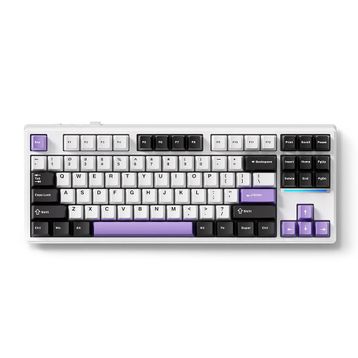 Mchose MC-K87-13 K87 %80 TKL RGB Kablosuz Hotswap Mor Mekanik Gaming Klavye