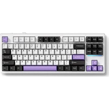 Mchose MC-K87-13 K87 %80 TKL RGB Kablosuz Hotswap Mor Mekanik Gaming Klavye