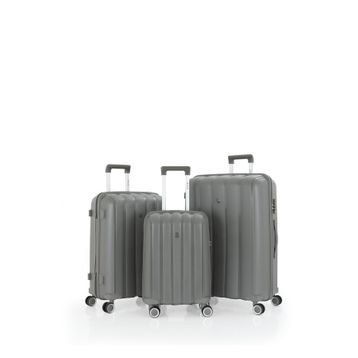 Mcs S18Y100033-00006-SET1 V305 Gri Üçlü Polipropilen Valiz Seti