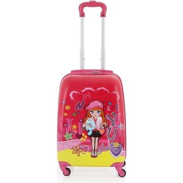Mcs V307 Fuşya Nely Girl ABS Çocuk Valizi
