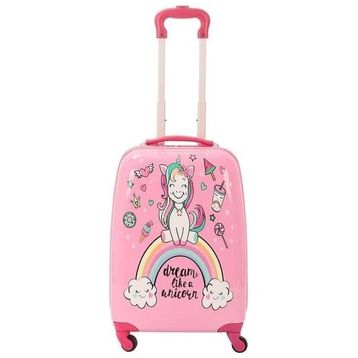 Mcs V307 Unicorn Baskı Pembe ABS Çocuk Valizi