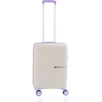 Mcs V374 55 cm Beyaz Lila Polipropilen Valiz