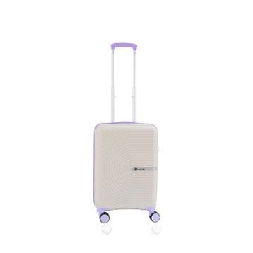 Mcs V374 55 cm Beyaz Lila Polipropilen Valiz