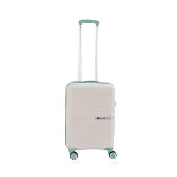 Mcs V374 55 cm Beyaz Su Yeşili Polipropilen Valiz