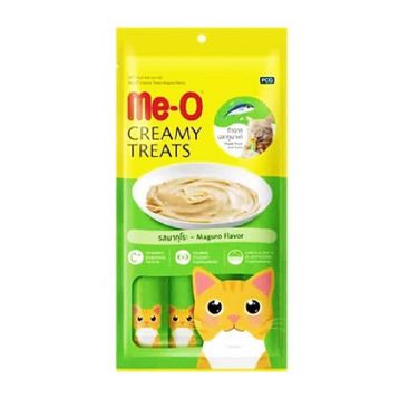 Me-O Creamy Treats Çizgili Orkinos Balıklı 4x15 gr Sıvı Kedi Ödül Maması