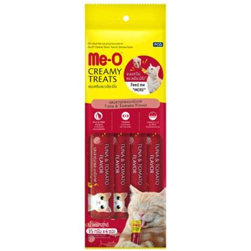 Me-O Creamy Treats Ton Balığı ve Domatesli 4x15 gr Kedi Ödül Maması