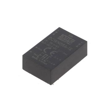 Mean Well DCWN06A-12 6 Watt 9-18VDC +-12VDC 250mA DIP Regüleli Çift Çıkışlı İzole Dönüştürücü