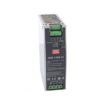 Mean Well DDR-240B-24 240W 16.8-33.6VDC 24VDC 10A DIN Tek Çıkışlı Ray Montajlı Dönüştürücü