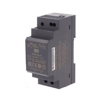 Mean Well DDR-30L-5 30W DIN Ray Tek Çıkış DC/DC Dönüştürücü