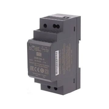 Mean Well DDR-30L-5 30W DIN Ray Tek Çıkış DC/DC Dönüştürücü