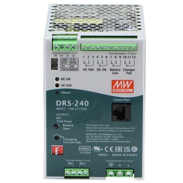 Mean Well DRS-240-48 48V DC 5A Hepsi Bir Arada DIN Raylı Akıllı Güvenlik Güç Kaynağı