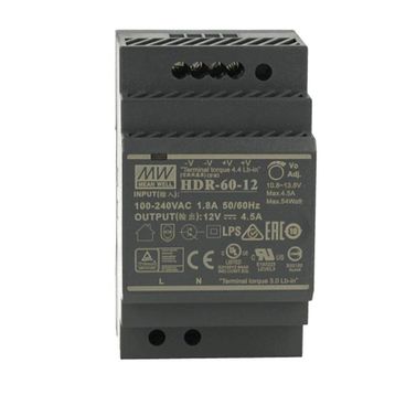 Mean Well HDR-60-12 54W Yeni Seri Ray Montaj