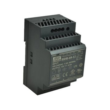 Mean Well HDR-60-12 54W Yeni Seri Ray Montaj