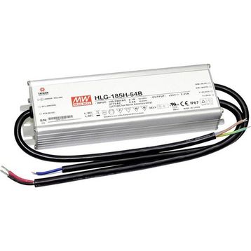 Mean Well HLG-185H-54B 185W Tek Çıkışlı Sabit Voltaj Led Driver