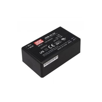 Mean Well IRM-45-24 45 W Tek Çıkışlı Kapsüllenmiş Güç Kaynağı