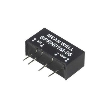Mean Well SPRN01M-05 1W 11.4-13.2VDC 5VDC 200mA SIP Regüleli Tek Çıkışlı İzole Dönüştürücü