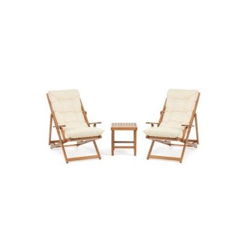 Mebel Stil Monaco 2 Kişilik Minderli Şezlong Seti